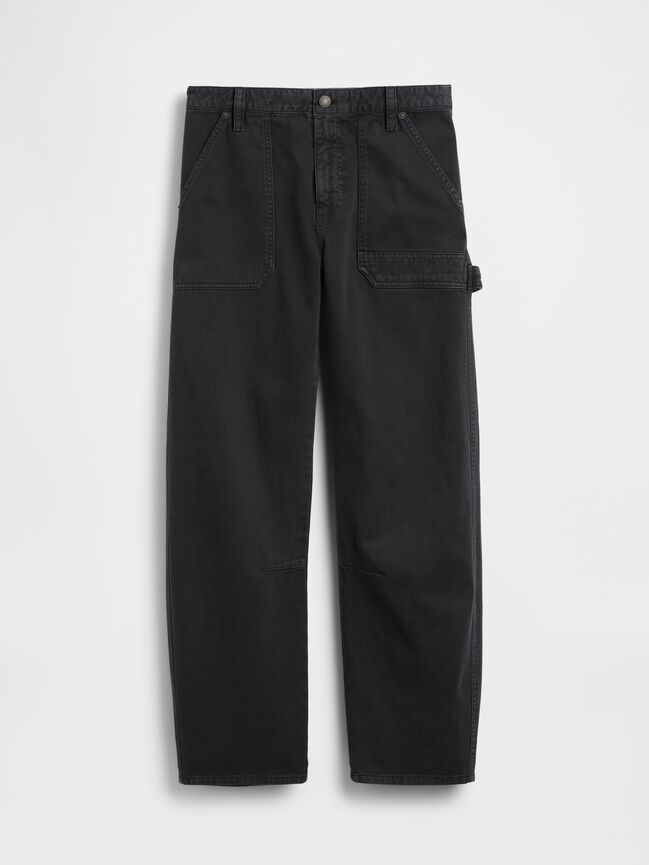 Mid Rise Barrel Utility Ankle Pants gap mid rise barrel utility ankle pants