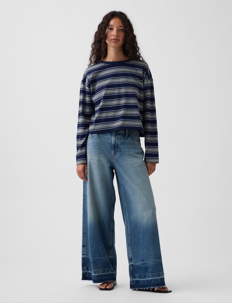 Mid Rise UltraSoft Baggy Jeans gap mid rise ultrasoft baggy jeans