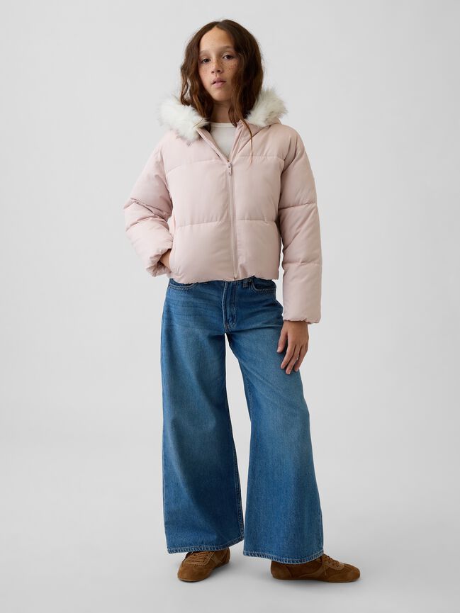 Kids Relaxed Puffer Jacket gap kids relaxed puffer jacket