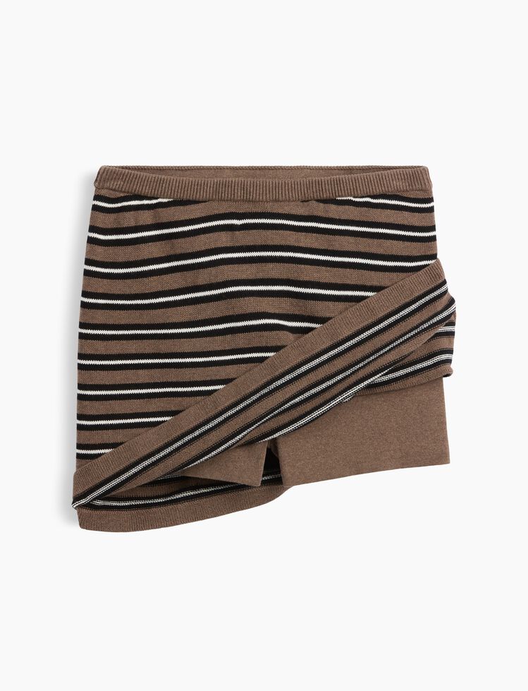 100% Cotton Stripe Mini Sweater Skort gap 100 cotton stripe mini sweater skort