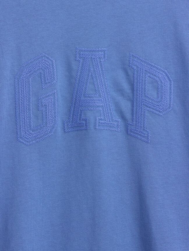 تي شيرت قصير مريح سميك بشعار Gap تي شيرت قصير مريح سميك بشعار gap