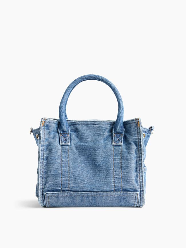 Small Denim Five Pocket Tote gap small denim five pocket tote