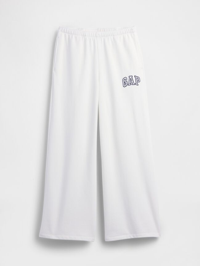 Gap Logo French Terry Wide-Leg Joggers gap logo french terry wide leg joggers