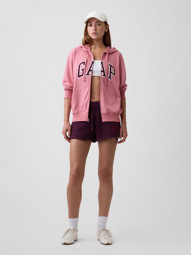 Relaxed Gap Logo Zip Hoodie relaxed gap logo zip hoodie