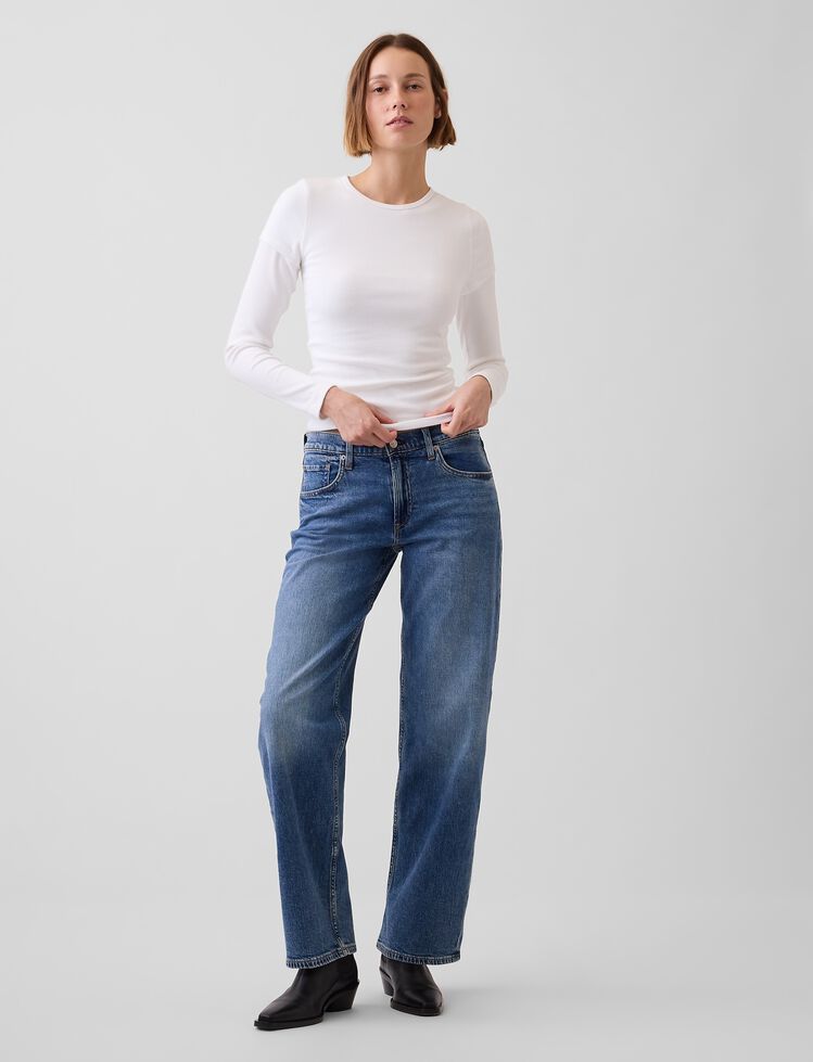 Low Rise '90s Loose Jeans gap low rise 90s loose jeans