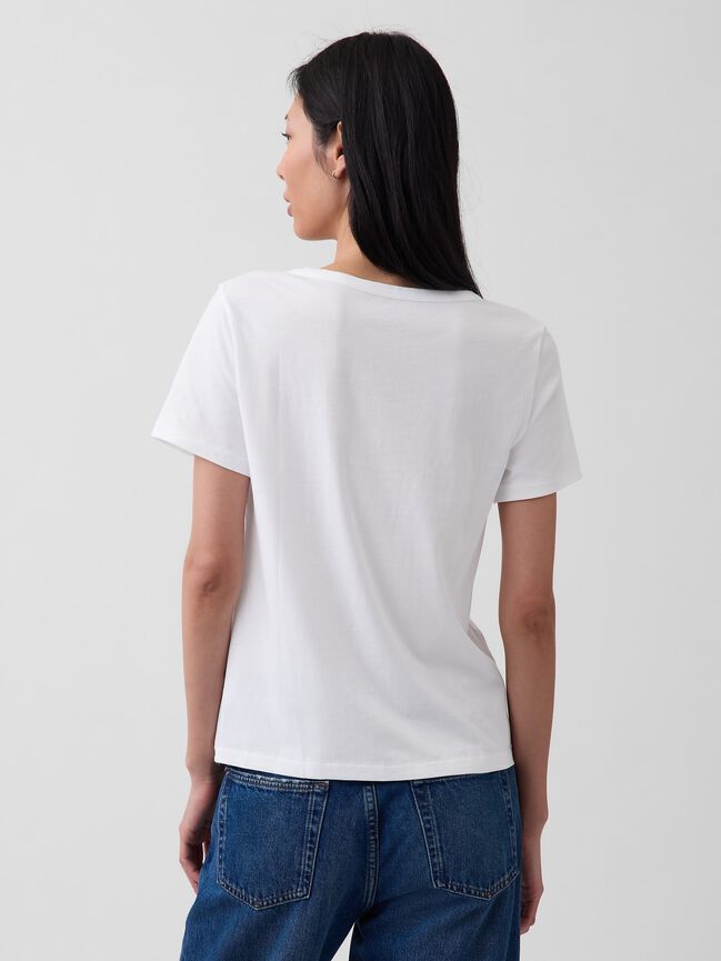 Organic Cotton VintageSoft V-Neck T-Shirt gap organic cotton vintagesoft v neck t shirt