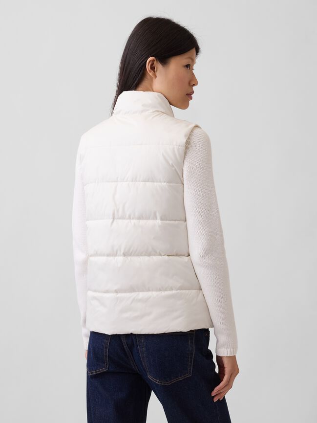 Relaxed Puffer Vest gap relaxed puffer vest
