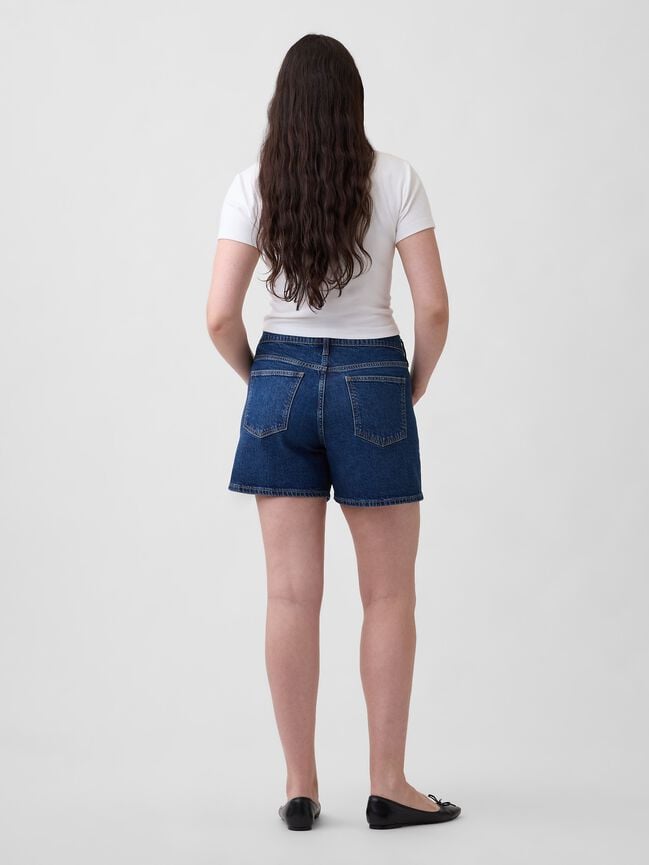 5" Mid Rise Soft Denim Shorts gap 5 mid rise soft denim shorts