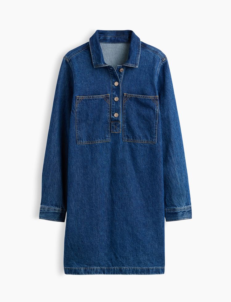 Denim Shift Mini Dress gap denim shift mini dress