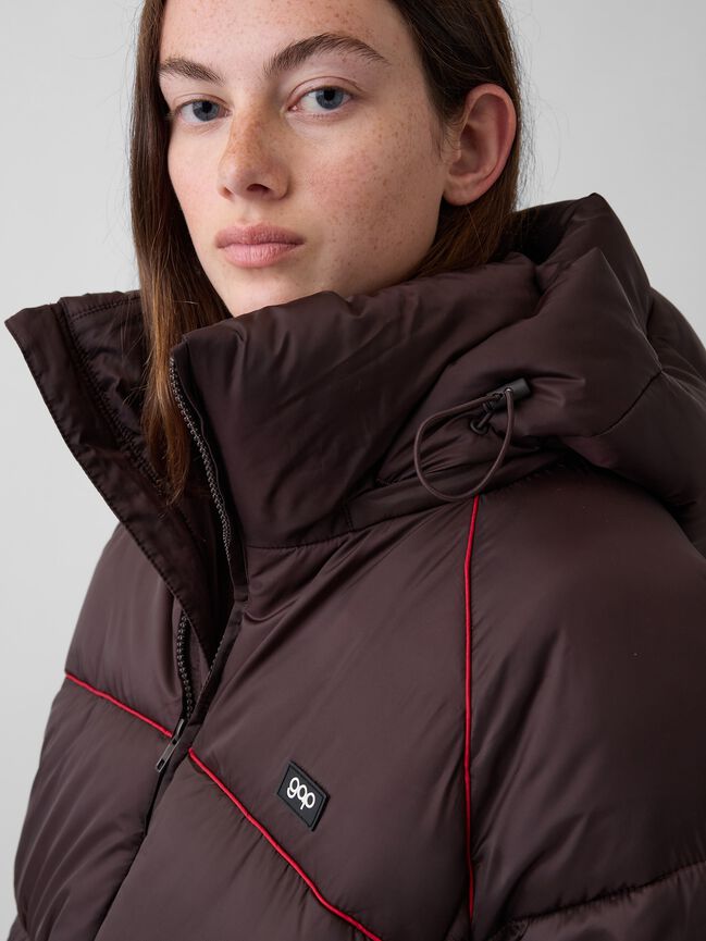 Oversized Hooded Crop Puffer Jacket gap oversized hooded crop puffer jacket