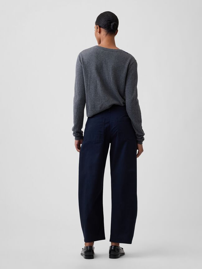 Mid Rise Barrel Khakis gap mid rise barrel khakis