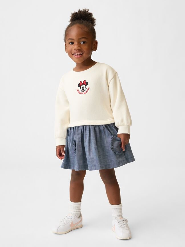 Gap × Disney Baby & Toddler Sweatshirt Dress gap disney baby toddler sweatshirt dress