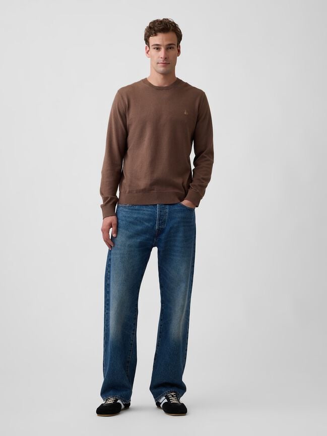 Cotton Crewneck Sweater gap cotton crewneck sweater