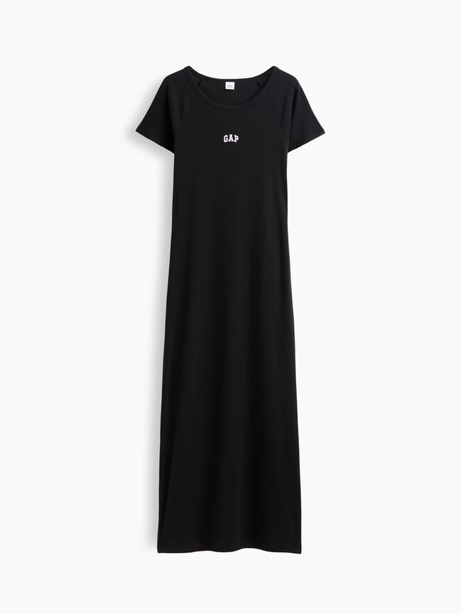 Modern Ribbed Gap Logo Maxi Dress modern ribbed gap logo maxi dress
