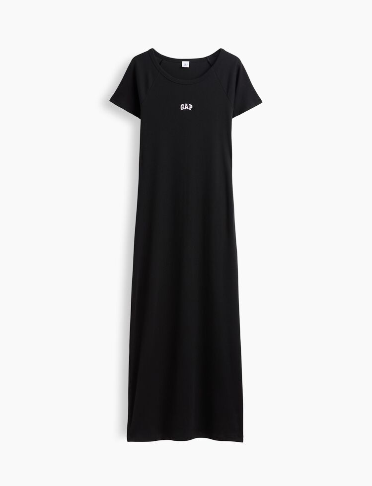 Modern Ribbed Gap Logo Maxi Dress modern ribbed gap logo maxi dress