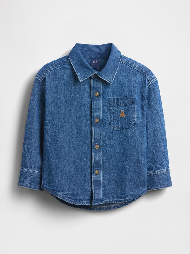 Baby & Toddler Denim Big Shirt gap baby toddler denim big shirt