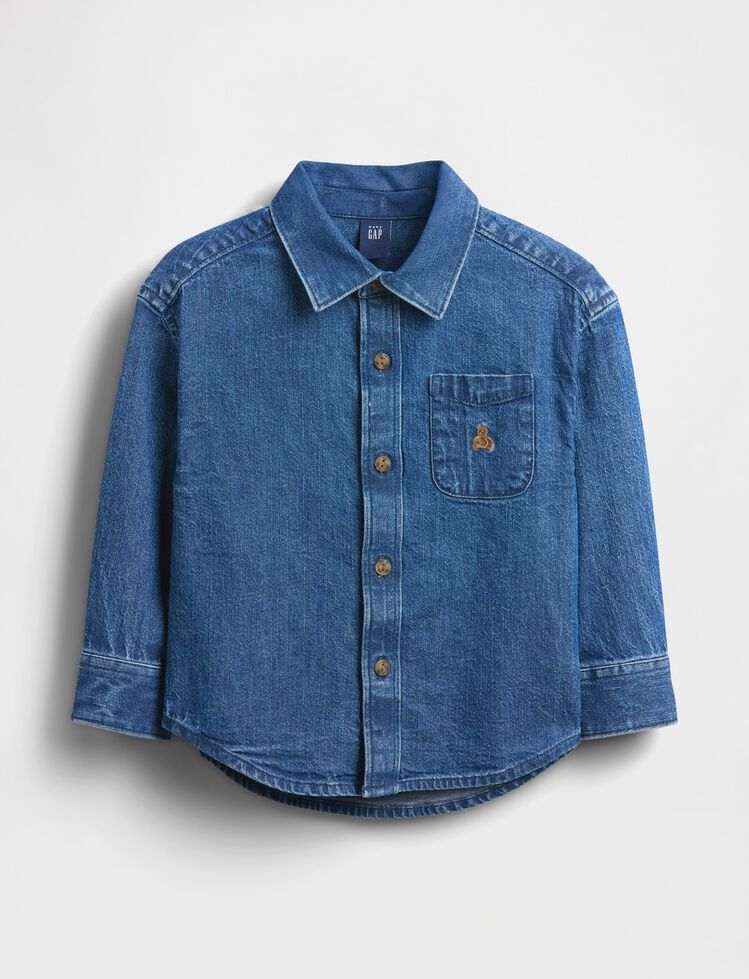Baby & Toddler Denim Big Shirt gap baby toddler denim big shirt