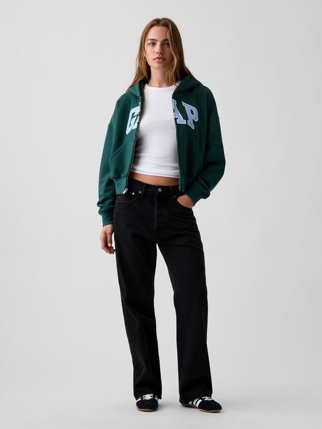 VintageSoft Oversized Gap Logo Zip Hoodie vintagesoft oversized gap logo zip hoodie