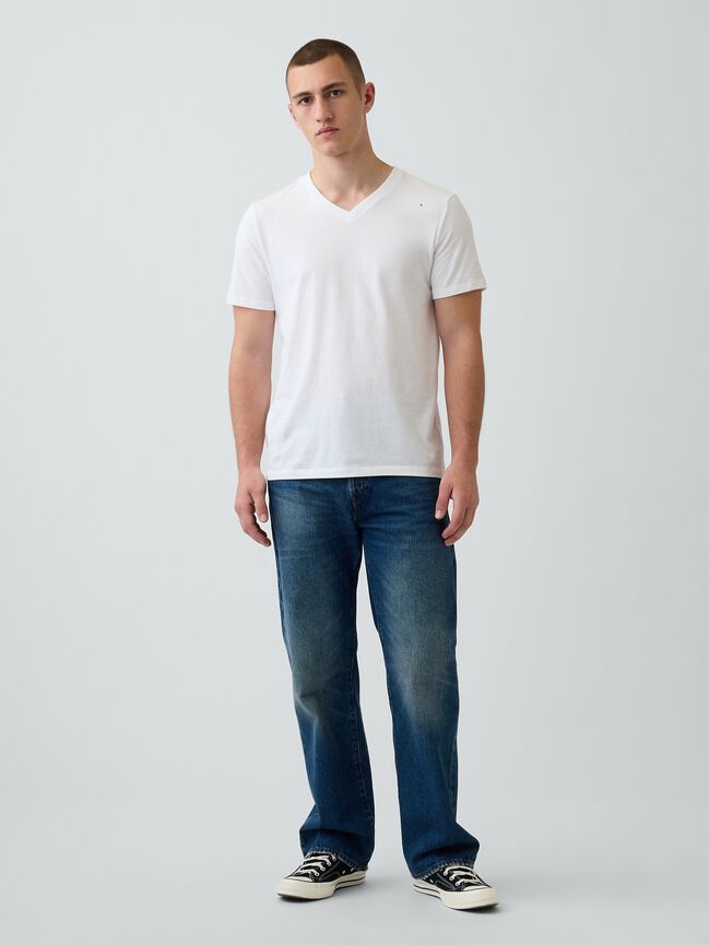 Cotton Jersey V-Neck T-Shirt gap cotton jersey v neck t shirt