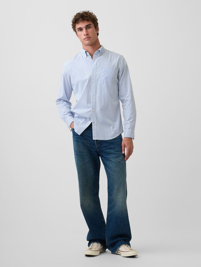 Organic Cotton Poplin Classic Shirt gap organic cotton poplin classic shirt