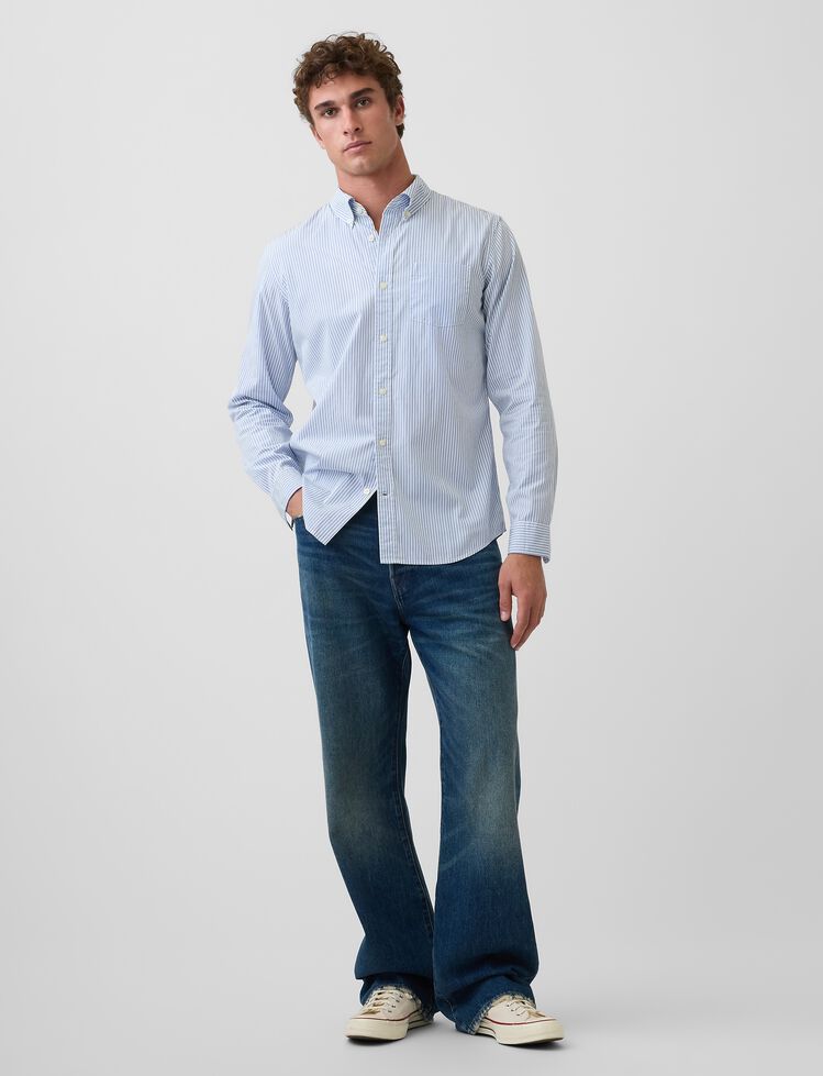 Organic Cotton Poplin Classic Shirt gap organic cotton poplin classic shirt