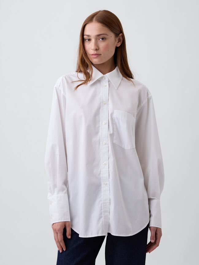 Poplin Big Shirt gap poplin big shirt
