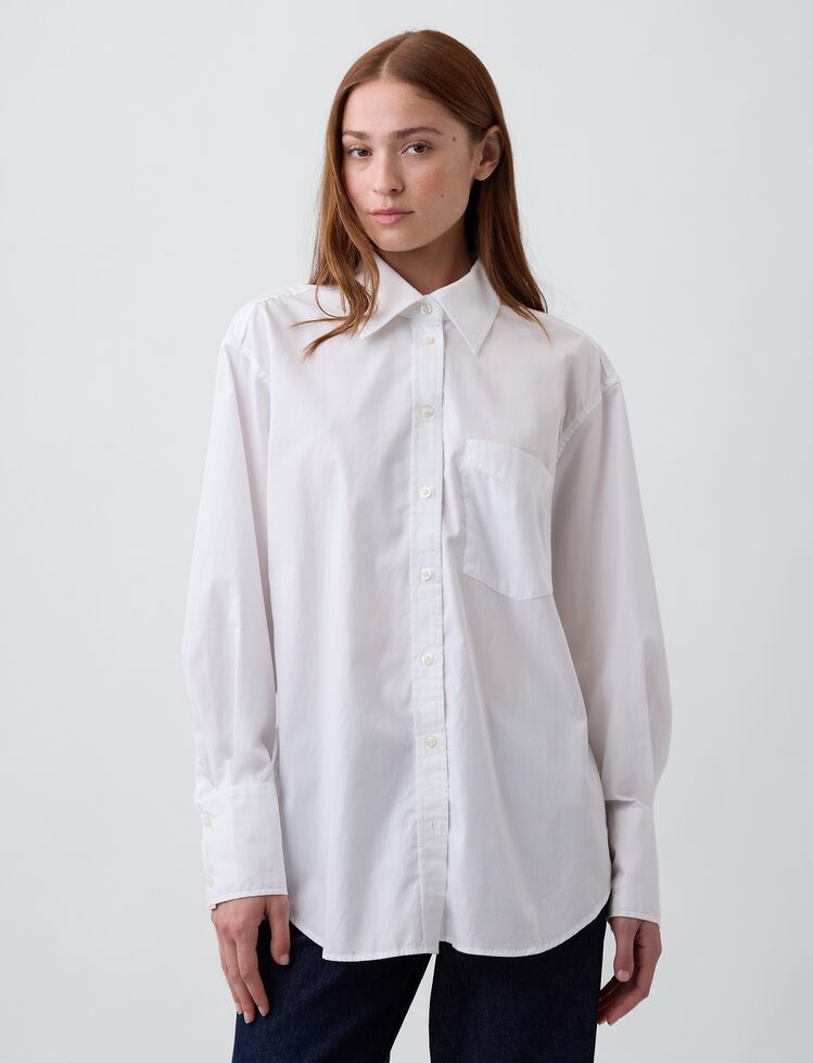Poplin Big Shirt gap poplin big shirt