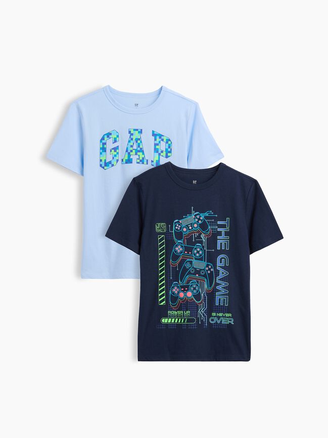 Kids Graphic T-Shirt (2-Pack) gap kids graphic t shirt 2 pack