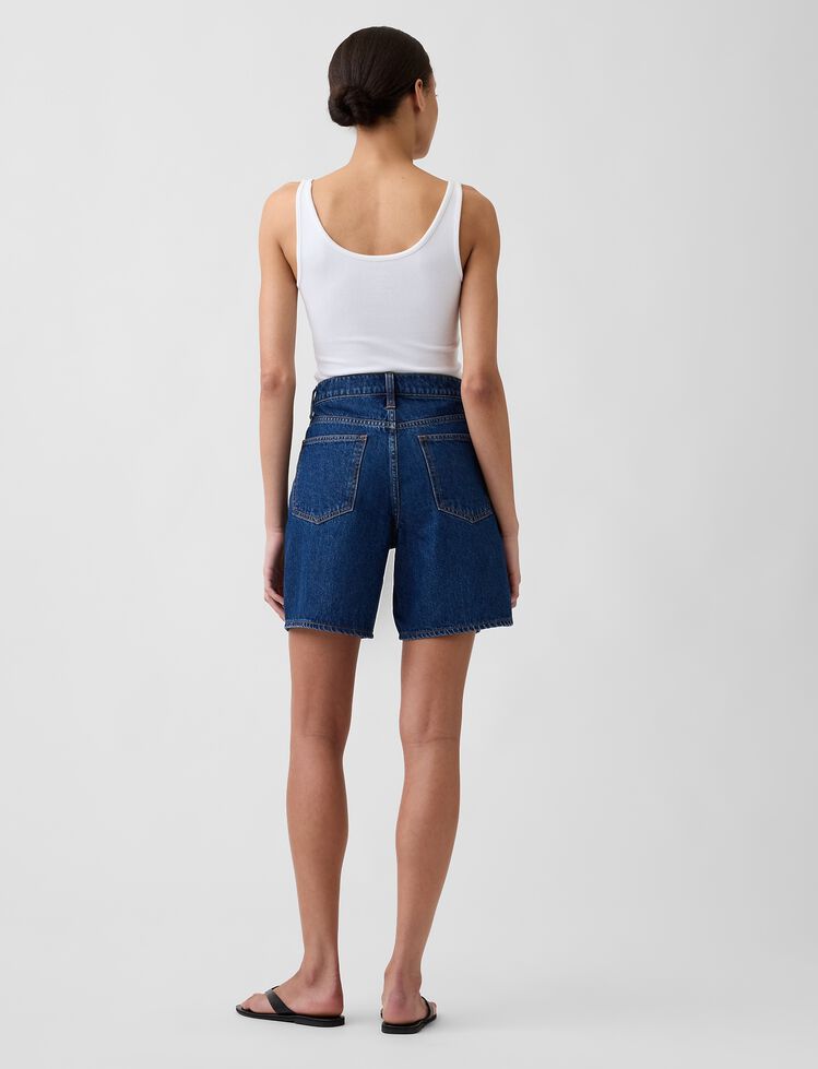 5" Mid Rise Denim Shorts gap 5 mid rise denim shorts