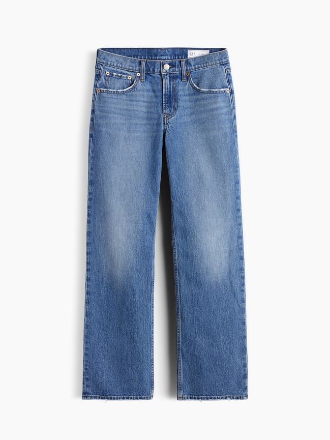 Mid Rise Relaxed Straight Jeans gap mid rise relaxed straight jeans