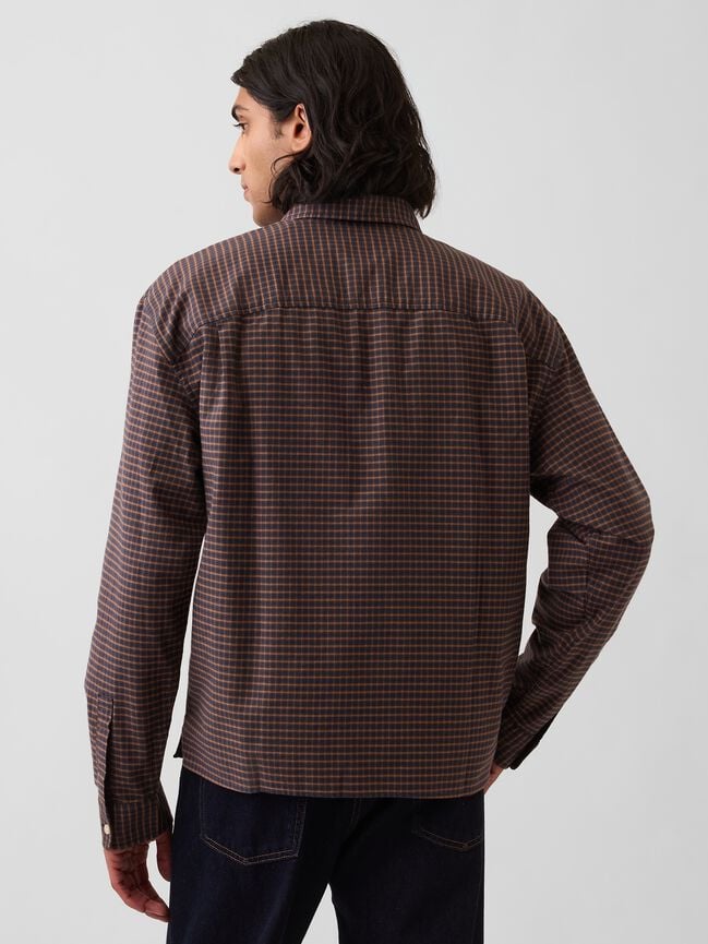 Relaxed Crop Straight-Hem Oxford Shirt gap relaxed crop straight hem oxford shirt