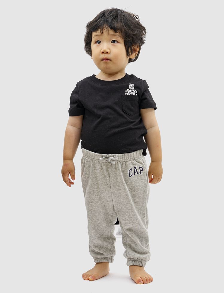 babyGap Relaxed Logo Pull-On Joggers babygap relaxed logo pull on joggers