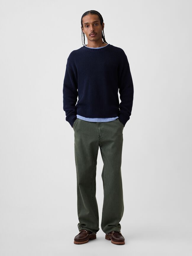 Relaxed Shaker Sweater gap relaxed shaker sweater
