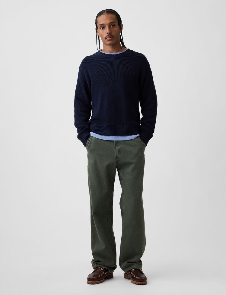 Relaxed Shaker Sweater gap relaxed shaker sweater