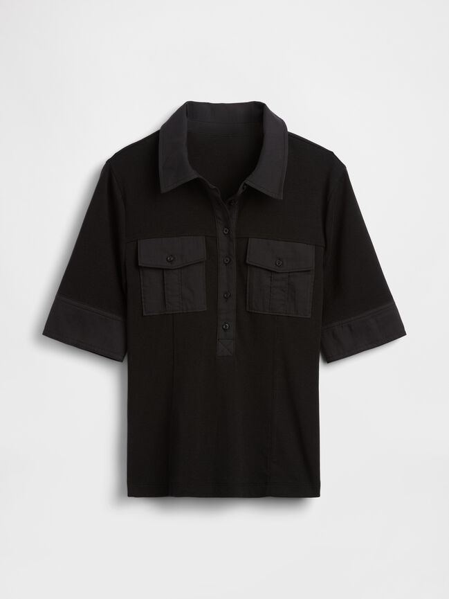 Modern Elbow-Sleeve Utility T-Shirt gap modern elbow sleeve utility t shirt