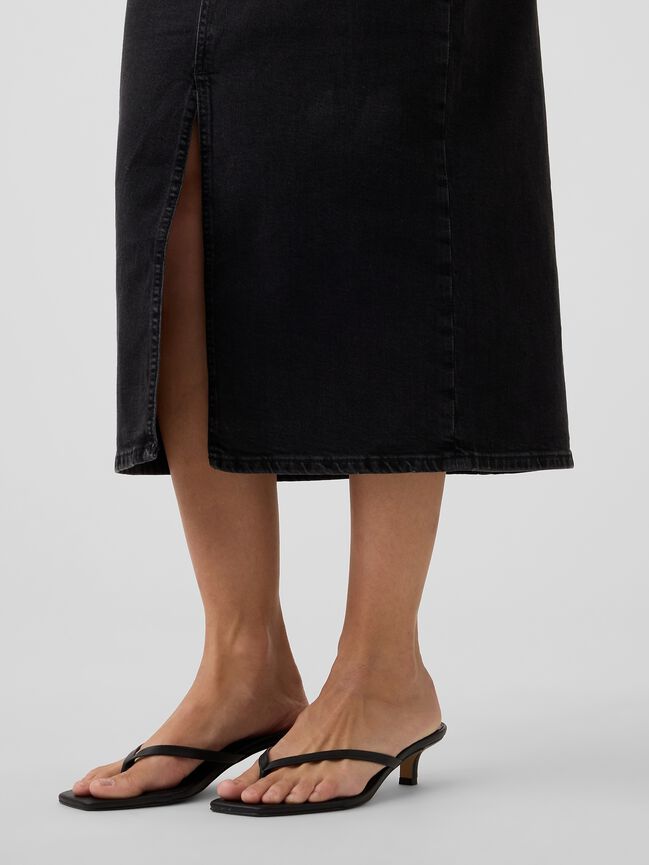 Denim Midi Skirt gap denim midi skirt