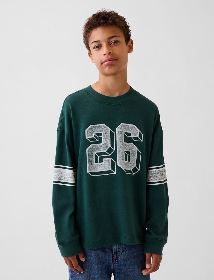 Kids Heavyweight Oversized Graphic T-Shirt gap kids heavyweight oversized graphic t shirt