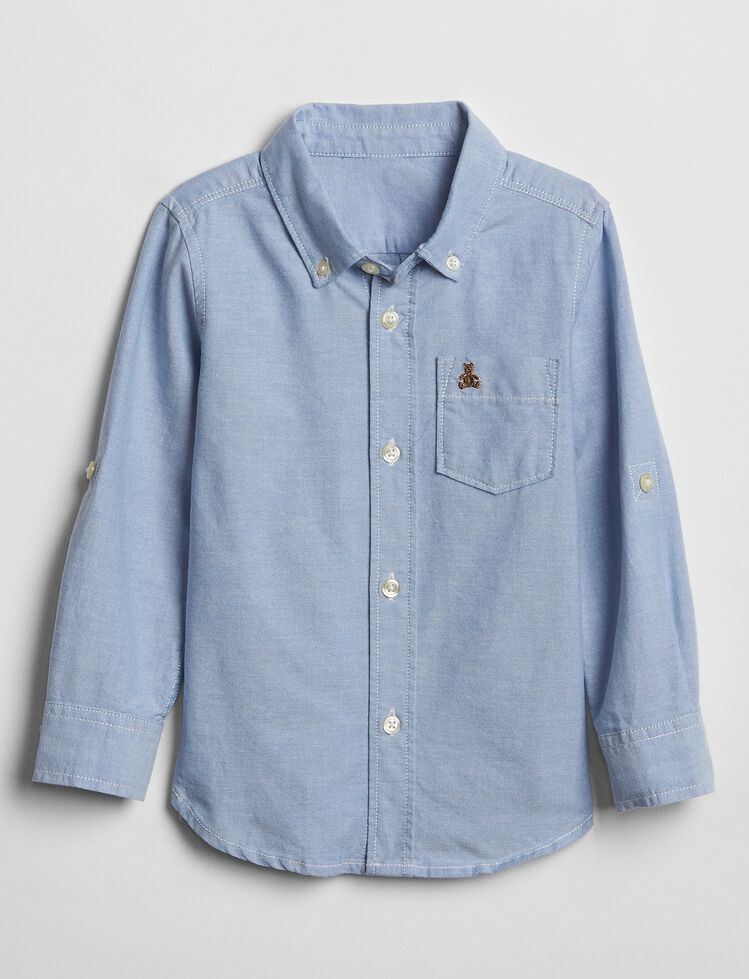 Toddler Oxford Convertible Shirt gap toddler oxford convertible shirt