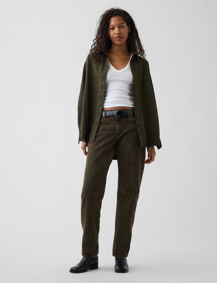 Mid Rise Straight Taper Jeans gap mid rise straight taper jeans