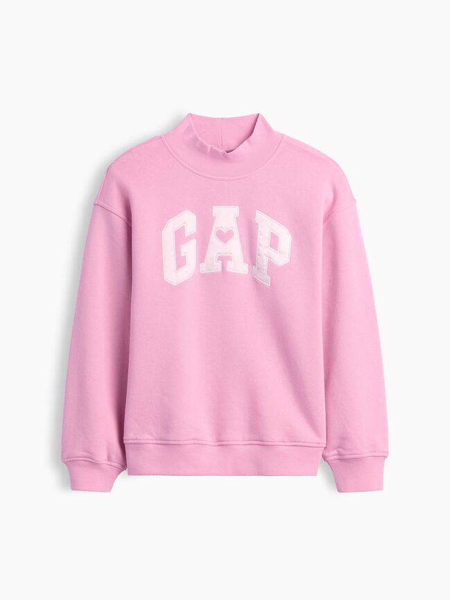 Kids Oversized Mockneck Gap Logo Sweatshirt kids oversized mockneck gap logo sweatshirt