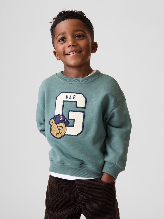 Baby & Toddler VintageSoft Varsity Logo Sweatshirt gap baby toddler vintagesoft varsity logo sweatshirt