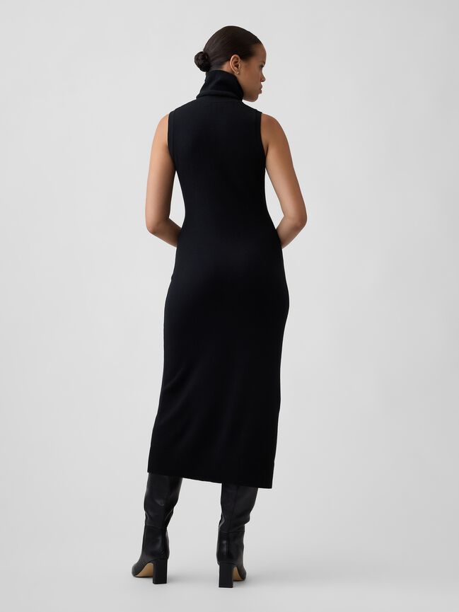 CashSoft Sleeveless Turtleneck Midi Dress gap cashsoft sleeveless turtleneck midi dress