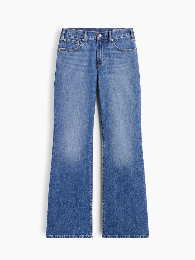 Mid Rise Relaxed Flare Jeans gap mid rise relaxed flare jeans