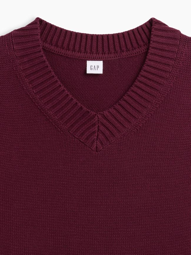 Oversized V-Neck Sweater gap oversized v neck sweater