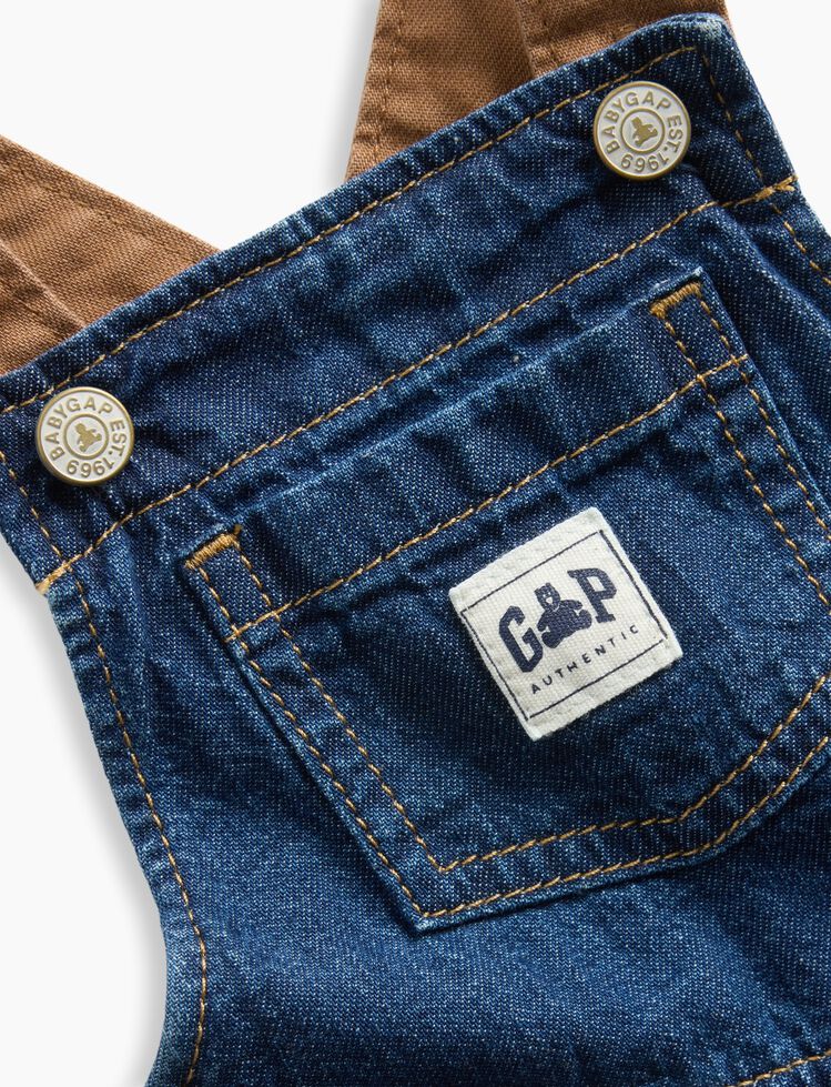 Baby Denim Workwear Overalls gap baby denim workwear overalls