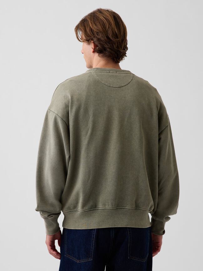 Heavyweight Oversized Logo Sweatshirt gap heavyweight oversized logo sweatshirt