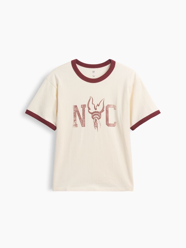 Kids Relaxed New York Graphic Ringer T-Shirt gap kids relaxed new york graphic ringer t shirt