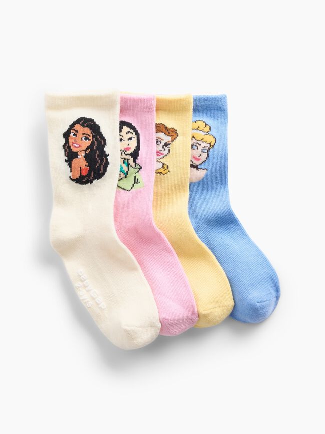 babyGap × Disney Princess Crew Socks (4-Pack) babygap disney princess crew socks 4 pack