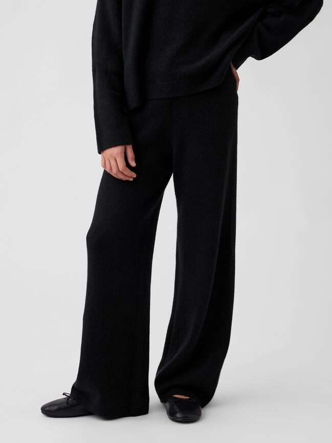 Kids CashSoft Wide-Leg Sweater Pants gap kids cashsoft wide leg sweater pants