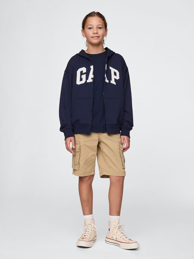 Kids Relaxed Gap Logo Zip Hoodie kids relaxed gap logo zip hoodie